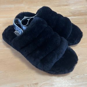 Ugg fluff yeah slides grey